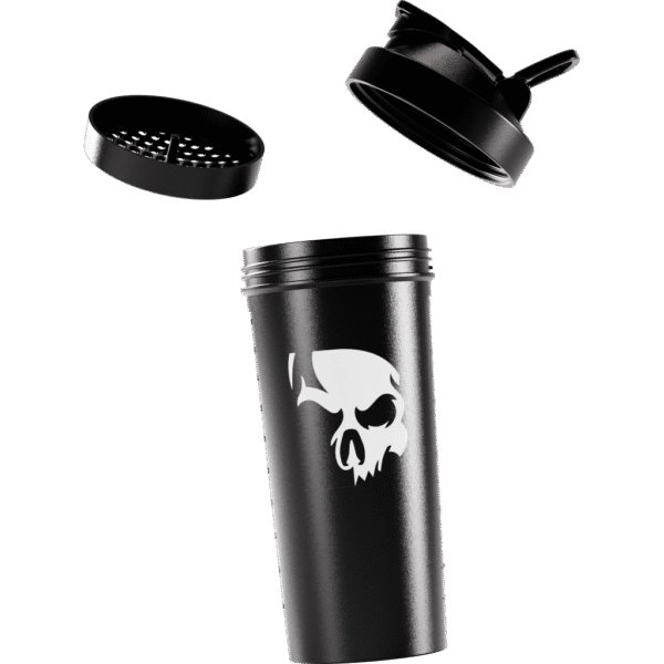Coqueteleira Shaker Caveira Preta 700ml com Rede - Image 2