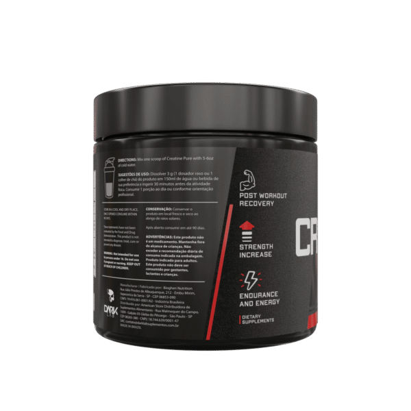 Creatina Pura 150g + Coqueteleira Preta 700ml Dark Lab - Image 6